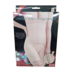Ceinture post-accouchement Berbas BR120, modèle XL/2XL/3XL, présentée sur fond neutre. Ceinture élastique de couleur chair, discrète et couvrant l'abdomen. Elle est conçue pour offrir un soutien doux au plancher pelvien et favoriser la récupération post-partum. La ceinture est ajustable et semble être faite d'un tissu respirant.