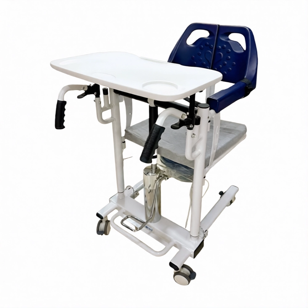 Chaise Transfert Souleve-Malade Garde-Robe H.Variable (Hydraulique) avec Table à Manger - MedicBox Algérie