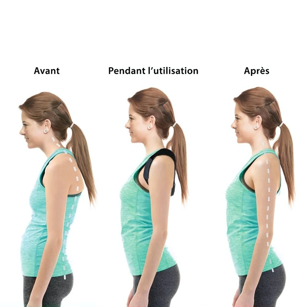 Support dorsal correcteur de posture réglable - Berbas – Image 5