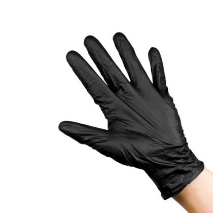 Gants Vinyle Nitrile Noir - MB