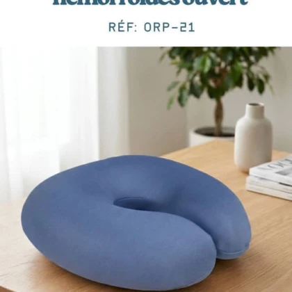 Coussin hémorroïdes ouvert ORPEDOX ORP-21 STD: mousse haute densité 40kg/m³, anneau 12cm, housse lavable. Soulage douleurs/inflammation en 5min assis, idéal bureau/voiture. Confort certifié!