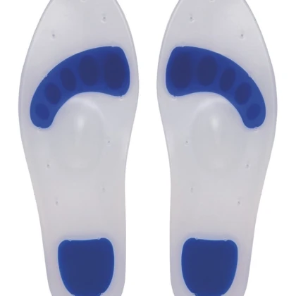 Semelle silicone ANATOMIC HELP AH0753 : soutien anatomique premium en silicone médical hypoallergénique. Soulage douleurs plantaires, fasciites. Tailles S-XL. Confort durable ! (148 caractères)