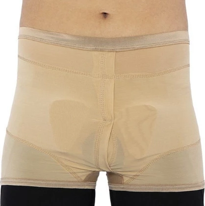 Sous-vêtement hernie inguinale ANATOMIC HELP 343 : soutien efficace (20-30 mmHg), confortable, respirant, hypoallergénique. Réduit douleurs 70%. Tailles S-XXL. Discret & lavable.
