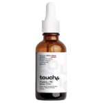 Le Sérum Vitamine C 11 % Touché offre une solution simple et efficace pour retrouver un teint plus lumineux au quotidien. Sa formule concentrée en vitamine C agit comme un véritable bouclier antioxydant, en aidant la peau à lutter contre les signes de fatigue et les agressions extérieures qui ternissent le visage. En plus d’illuminer le teint, ce sérum contribue à unifier la peau en atténuant progressivement les irrégularités et les taches pigmentaires. Sa concentration de 11 % a été choisie pour combiner efficacité visible et bonne tolérance, même sur les peaux sensibles ou réactives. Il renforce également la barrière cutanée face aux radicaux libres, tout en préservant le confort de la peau. Sa texture légère et fluide s’absorbe rapidement sans laisser de film collant, ce qui facilite son utilisation dans les routines de soins les plus complètes. Présenté en flacon de 30 ml, il permet une application prolongée tout en maintenant la fraîcheur du produit. Pour en tirer le meilleur parti, appliquez quelques gouttes sur le visage et le cou le matin, avant votre crème hydratante et votre protection solaire. Si votre peau est sensible, commencez par l’utiliser tous les deux jours. Intégrez le Sérum Vitamine C 11 % Touché à votre rituel quotidien pour révéler une peau plus fraîche et éclatante.