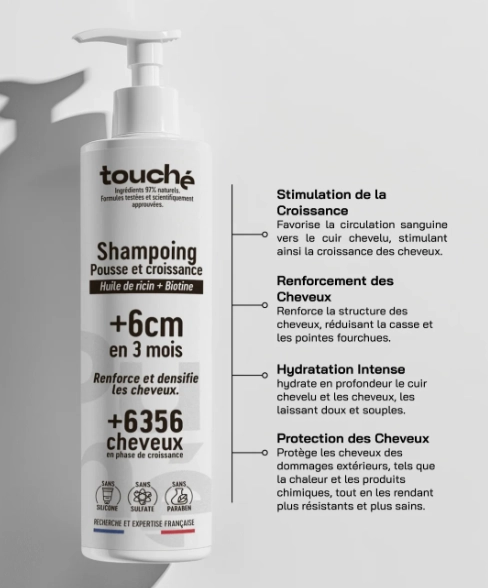 Touché Shampooing Pousse & Croissance – 250 ml – Image 3