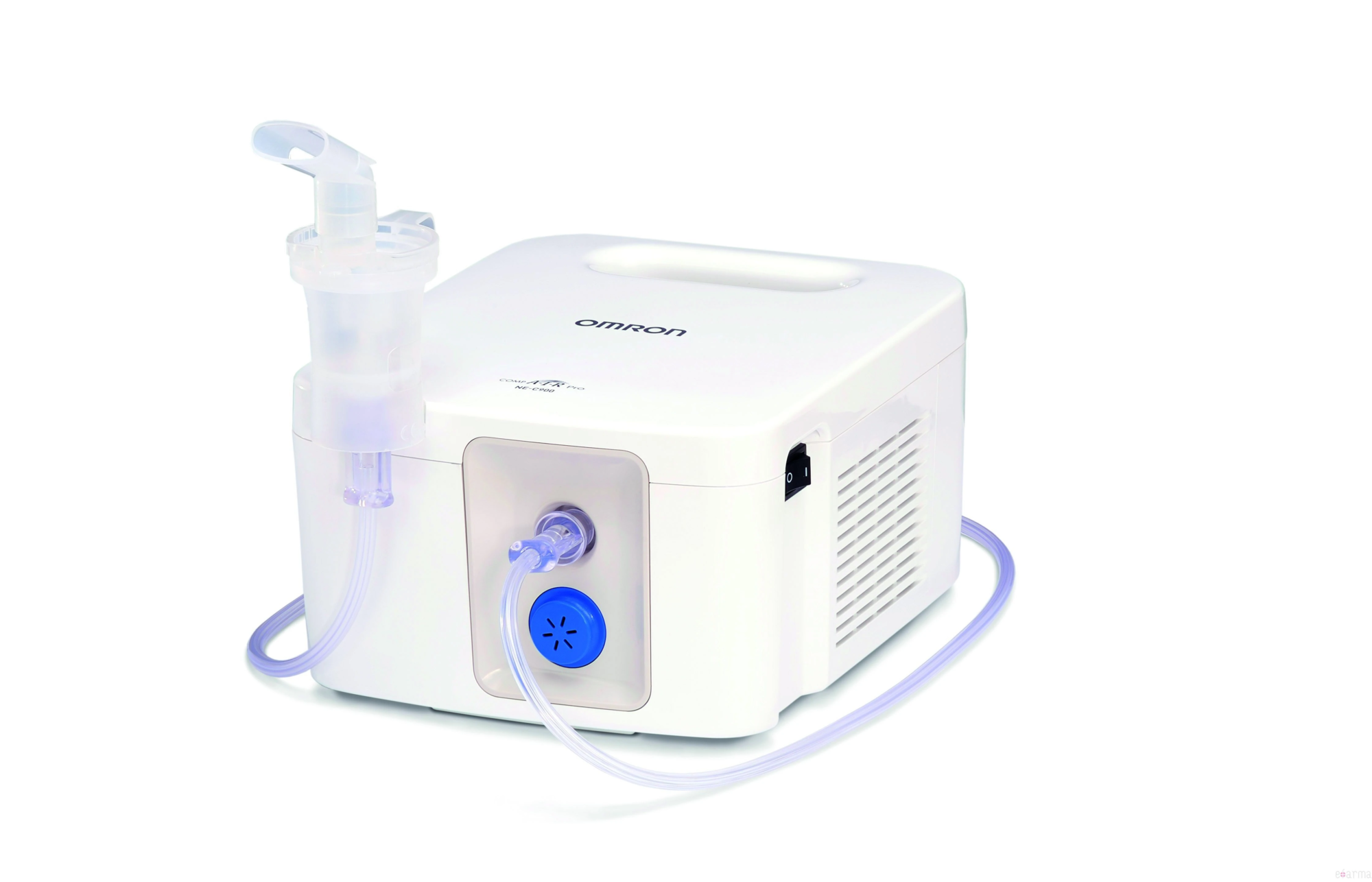Nébuliseur à compresseur OMRON CompAir Pro C900 (référence NE-C900) avec kit de nébulisation, masques adulte et enfant, embout buccal et tube à air
