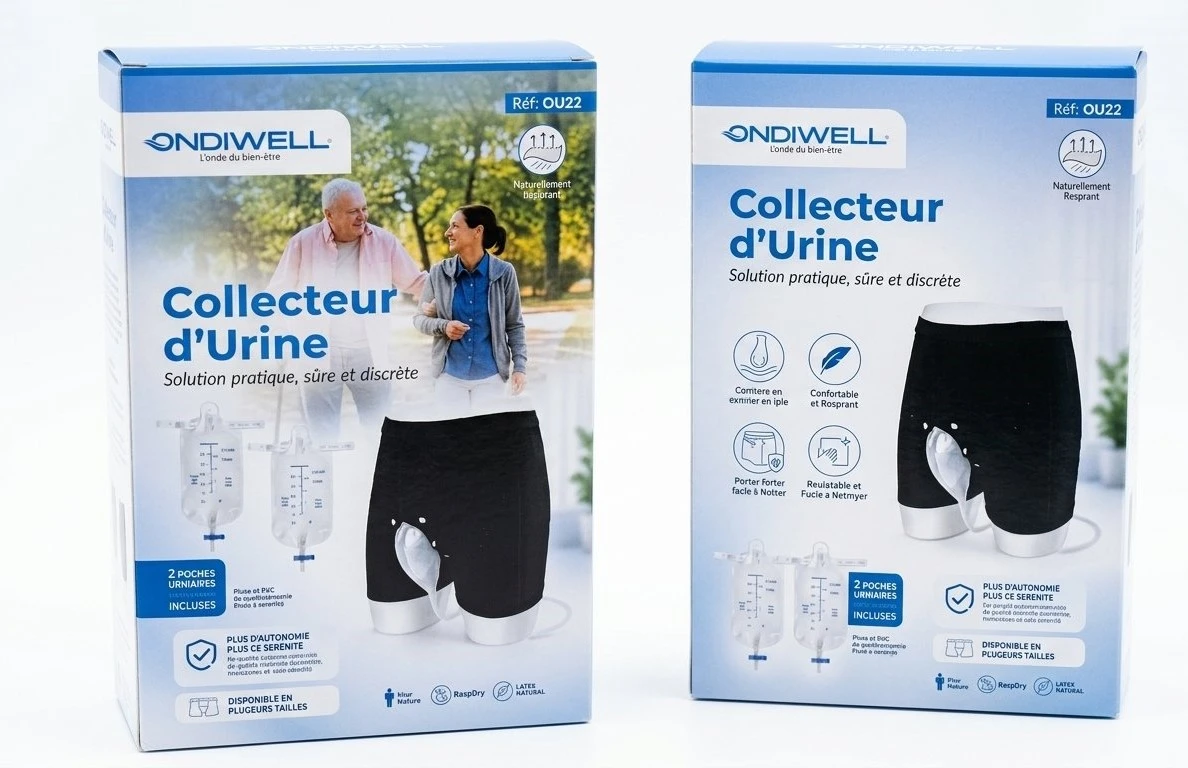 COLLECTEUR D'URINE HOMME 1000 ML ET 2000 ML – Image 3