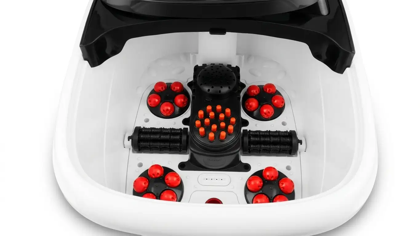 Bain de Pieds Hydromassant Chauffant – Massager & Bulles Relaxantes - الصورة 2